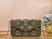 Fortok Louis Vuitton Pochette Félicie Bag Green M64065 21x12x3cm  - 1