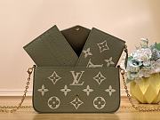 Fortok Louis Vuitton Pochette Félicie Bag Green M64065 21x12x3cm  - 4