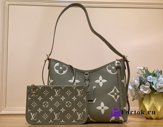 Fortok Louis Vuitton CarryAll PM Handbag Green M46672 29x24x12cm - 1