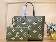 Fortok Louis Vuitton Neverfull MM Bag Green M46649 32x29x17cm - 1