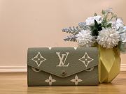 Fortok Louis Vuitton Sarah Wallet Green M82516 19×10.5×2cm - 1