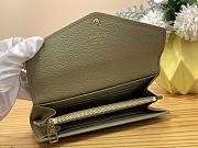 Fortok Louis Vuitton Sarah Wallet Green M82516 19×10.5×2cm - 3