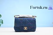 Fortok Chanel Flap Bag Denim 23x14x8cm - 1