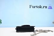 Valentino Locò Embroidered Small Black Shoulder Bag 20x11x5cm - 3