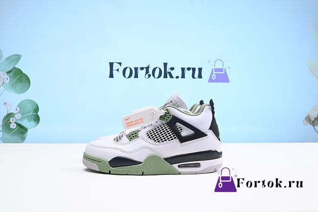 Fortok Nike Air Jordan 4 Retro ‘Seafoam’ AQ9129-103 White Green Sneakers - 1
