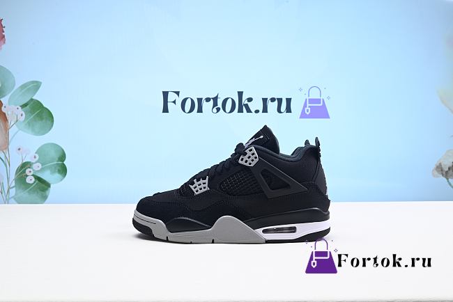 Fortok Nike Air Jordan 4 Retro SE ‘Black Canvas’ Sneakers - 1