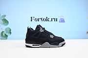 Fortok Nike Air Jordan 4 Retro SE ‘Black Canvas’ Sneakers - 3