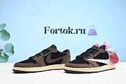 Fortok Nike Air Jordan 1 Retro Low Travis Scott CQ4277-001 Brown Sneakers - 3