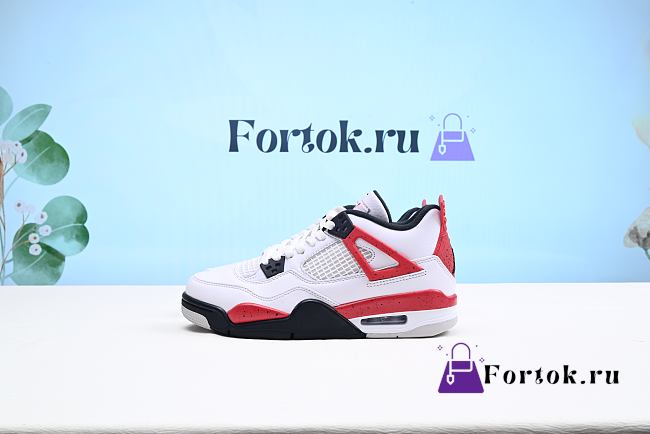 Fortok Air Jordan 4 Retro ‘Red Cement’ Sneakers  - 1