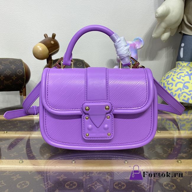 Fortok Louis Vuitton Hide & Seek Bag Purple M22721 21x15x8cm - 1