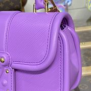 Fortok Louis Vuitton Hide & Seek Bag Purple M22721 21x15x8cm - 5