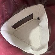 Fortok Gucci GG Canvas Bucket Bag Burgundy 18x16x5cm - 5