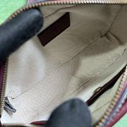 Fortok Gucci GG Canvas Mini Shoulder Bag Burgundy 21.5x14x7cm - 2