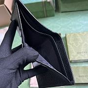 Fortok Gucci Black GG Canvas Wallet 760320 10x10cm - 5