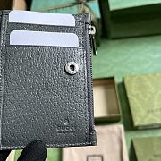 Fortok Gucci Grey Ophidia GG Wallet 760238 8.5x11.5x2cm - 2