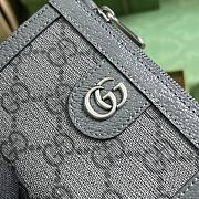 Fortok Gucci Grey Ophidia GG Wallet 760238 8.5x11.5x2cm - 3
