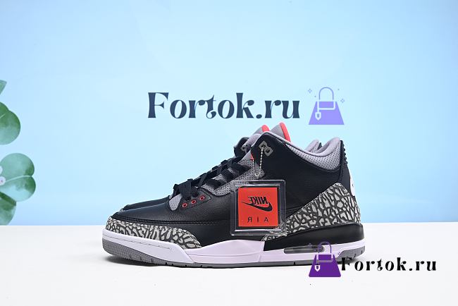 Fortok Air Jordan III “Black Cement” Sneakers - 1