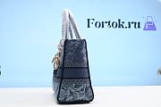 Fortok Dior Lady Sac à Main Blue Bag 24cm - 6