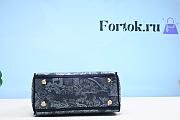 Fortok Dior Lady Sac à Main Blue Bag 24cm - 2
