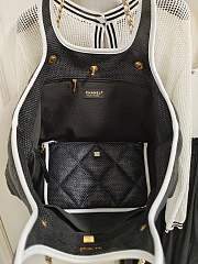 Fortok Chanel 23M Coco Beach Bag Black and White  - 5