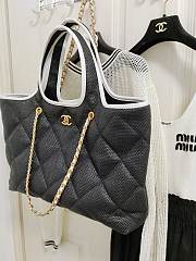 Fortok Chanel 23M Coco Beach Bag Black and White  - 3