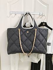 Fortok Chanel 23M Coco Beach Bag Black and White  - 2