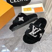 Fortok Louis Vuitton 2023 Wool Slippers Black - 6