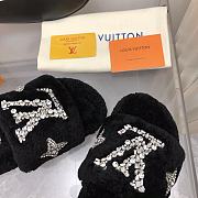 Fortok Louis Vuitton 2023 Wool Slippers Black - 4