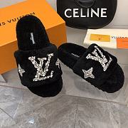 Fortok Louis Vuitton 2023 Wool Slippers Black - 3