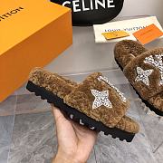 Fortok Louis Vuitton 2023 Wool Slippers Brown - 5