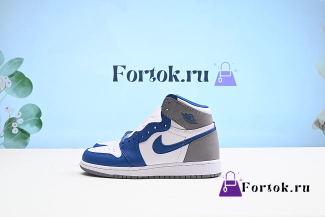 Fortok Air Jordan 1 High OG “True Blue” Sneakers DZ5485-410 - 1