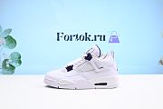 Fortok Nike Air Jordan 4 Retro Metallic White and Purple CT8527-115 - 1