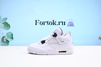 Fortok Nike Air Jordan 4 Retro Metallic White and Purple CT8527-115