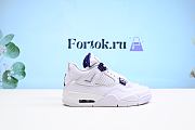 Fortok Nike Air Jordan 4 Retro Metallic White and Purple CT8527-115 - 5