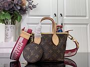 Fortok Louis Vuitton Neverfull BB Handbag Pink Strap M46705 24x14x9cm  - 1