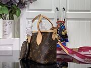Fortok Louis Vuitton Neverfull BB Handbag Pink Strap M46705 24x14x9cm  - 4