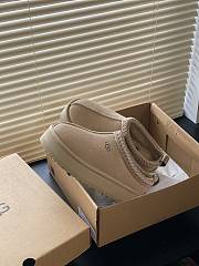 Fortok Ugg Natural Tazz Flatform Suede Slippers - 3