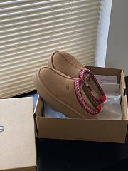 Fortok Ugg Brown Tazz Flatform Suede Slippers - 3