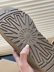 Fortok Ugg Brown Tazz Flatform Suede Slippers - 2