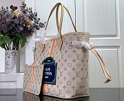 Fortok Louis Vuitton Neverfull MM Tote Bag Beige M23501 31x28x14cm - 2