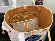 Fortok Louis Vuitton Neverfull MM Tote Bag Beige M23501 31x28x14cm - 5