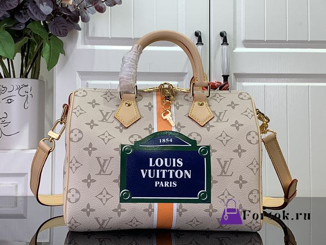 Fortok Louis Vuitton Speedy Bandoulière 25 Beige M46749 25x19x15cm - 1