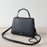 Fortok Valentino Small Vsling Handbag With Jewel Embroidery in Black 22x16x9cm - 5