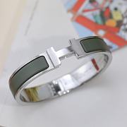 Fortok Hermes Matte Enamel Narrow Clic Clac HH Bracelet GM Menthe - 1