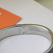 Fortok Hermes Matte Enamel Narrow Clic Clac HH Bracelet GM Menthe - 6