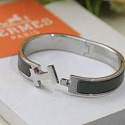 Fortok Hermes Matte Enamel Narrow Clic Clac HH Bracelet GM Menthe - 3