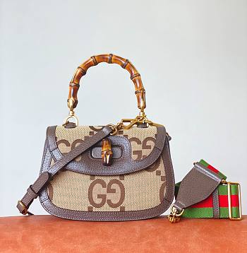 Fortok Gucci Bamboo Jumbo GG Mini Bag 21x15x7cm