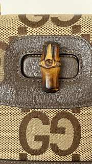 Fortok Gucci Bamboo Jumbo GG Mini Bag 21x15x7cm - 4