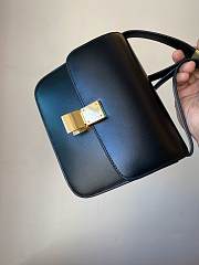 Fortok Celine Classic Bag In Box Calfskin Black 18.5cm - 6