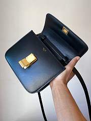 Fortok Celine Classic Bag In Box Calfskin Black 18.5cm - 5